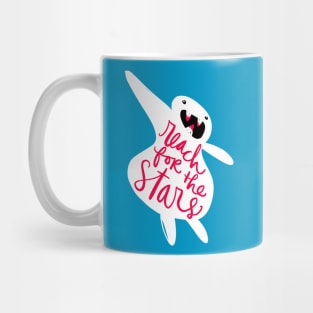 Reach For The Stars Monster: Funny Motivational Gift T-Shirt Mug